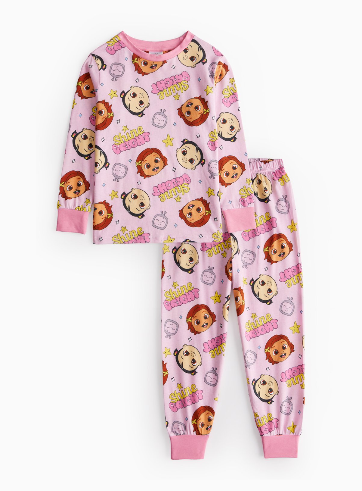 Cocomelon Pink Printed Long Sleeve Pyjamas
