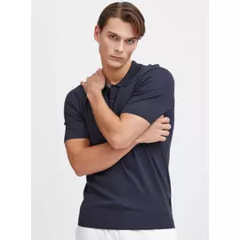 CASUAL FRIDAY CFKARL Navy Knitted Polo Shirt