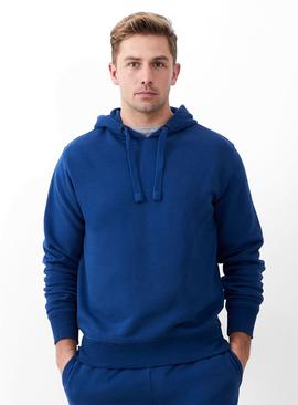 FRENCH CONNECTION Overhead Logo Sweat Hoodie Blue 