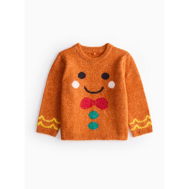 Buy Gingerbread Knitted Jumper 12 18 months Christmas jumpers Tu