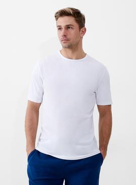 FRENCH CONNECTION Short Sleeve Stretch T Shirt White 