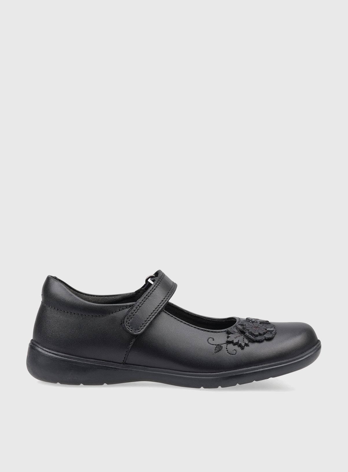 START-RITE Wish Black Leather Mary Jane School Shoes 3.5