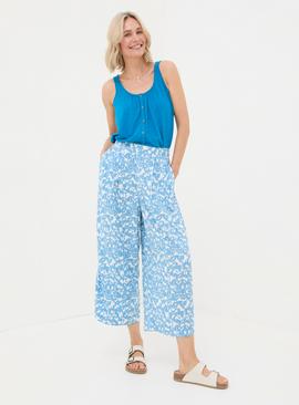  FATFACE Shirwell Med Geo Cropped Trousers 