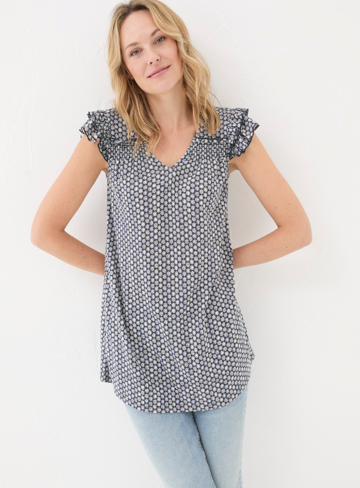 FATFACE Katy Star Geo Tunic 