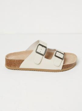  FATFACE Meldon Footbed Sandals White 