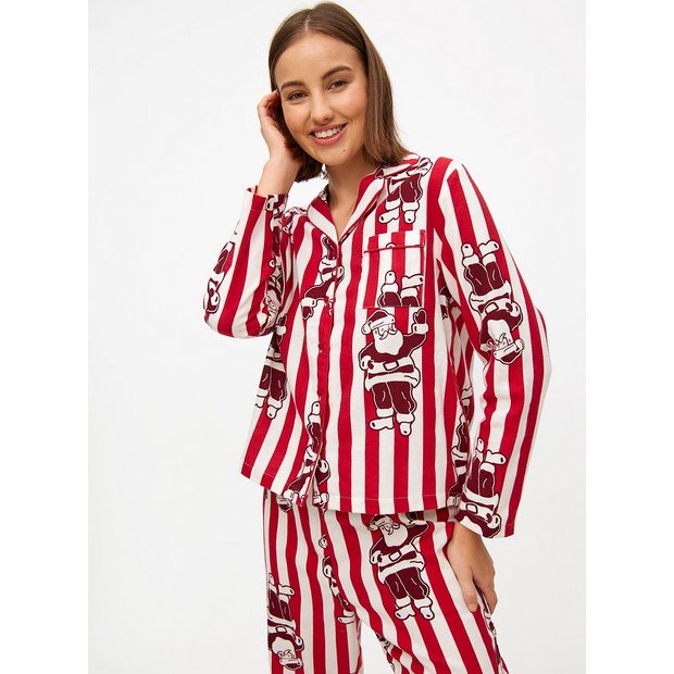 Buy Matching Family Women s Christmas Red Stripe Santa Pyjamas 10 Pyjamas Tu