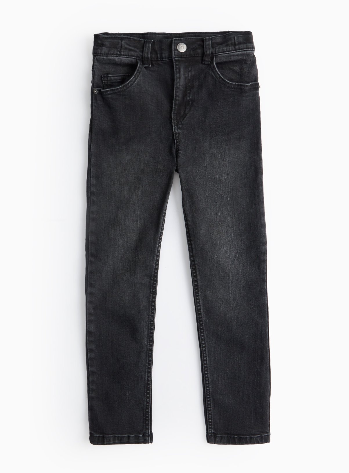 Black Washed Slim Leg Jeans