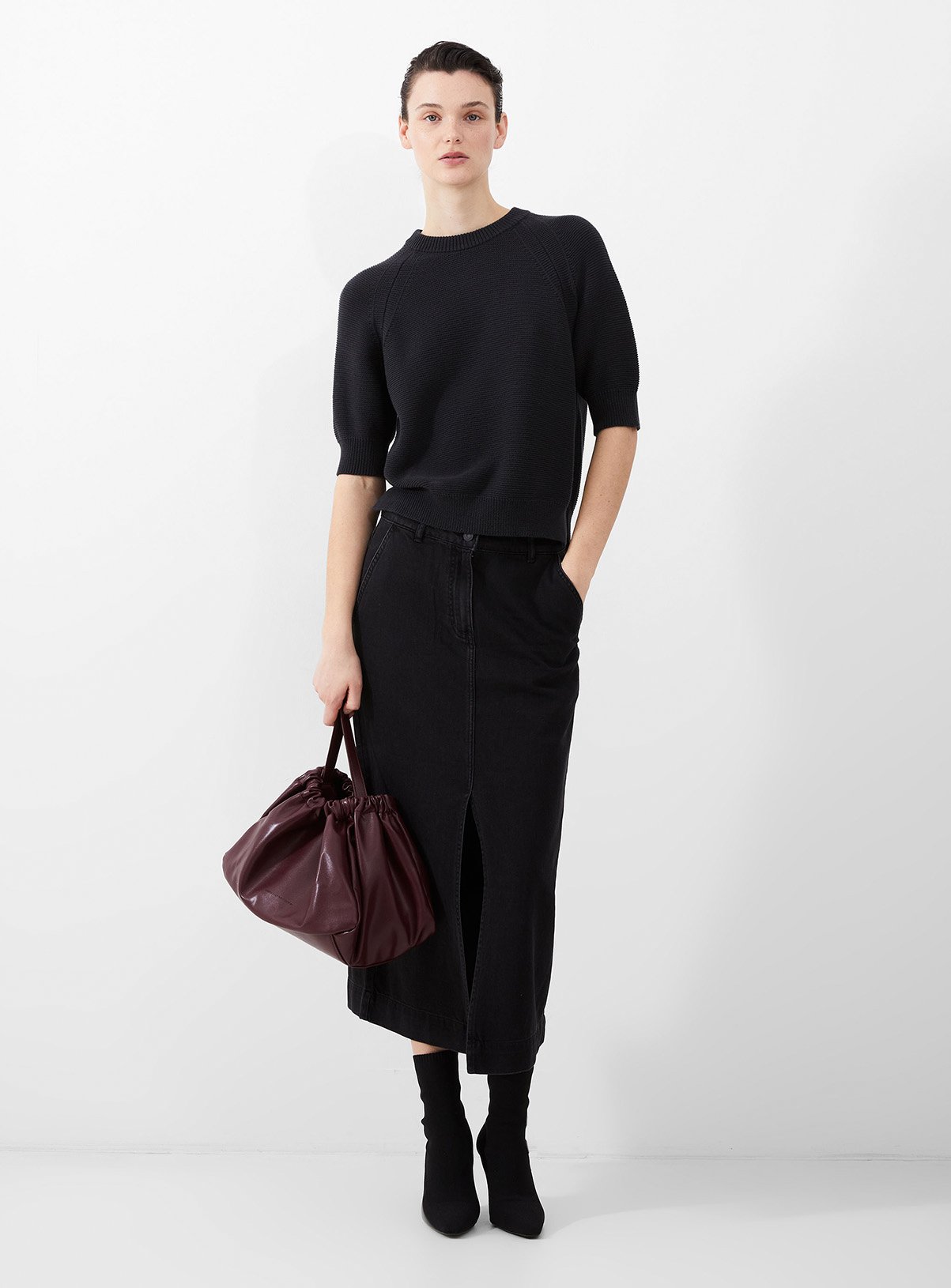  FRENCH CONNECTION Denver Midaxi Skirt 