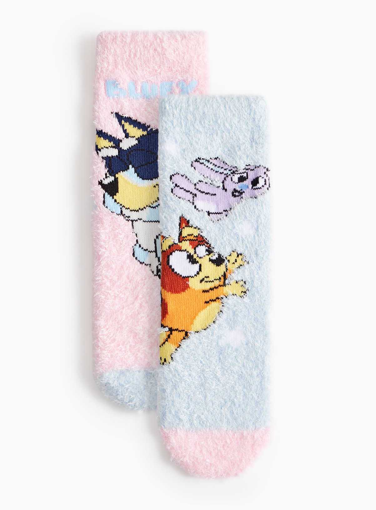 Bluey Character Illustration Cosy Socks 2 Pack