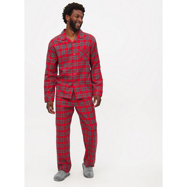 Buy Matching Family Men s Christmas Red Tartan Traditional Pyjamas L Christmas nightwear Tu