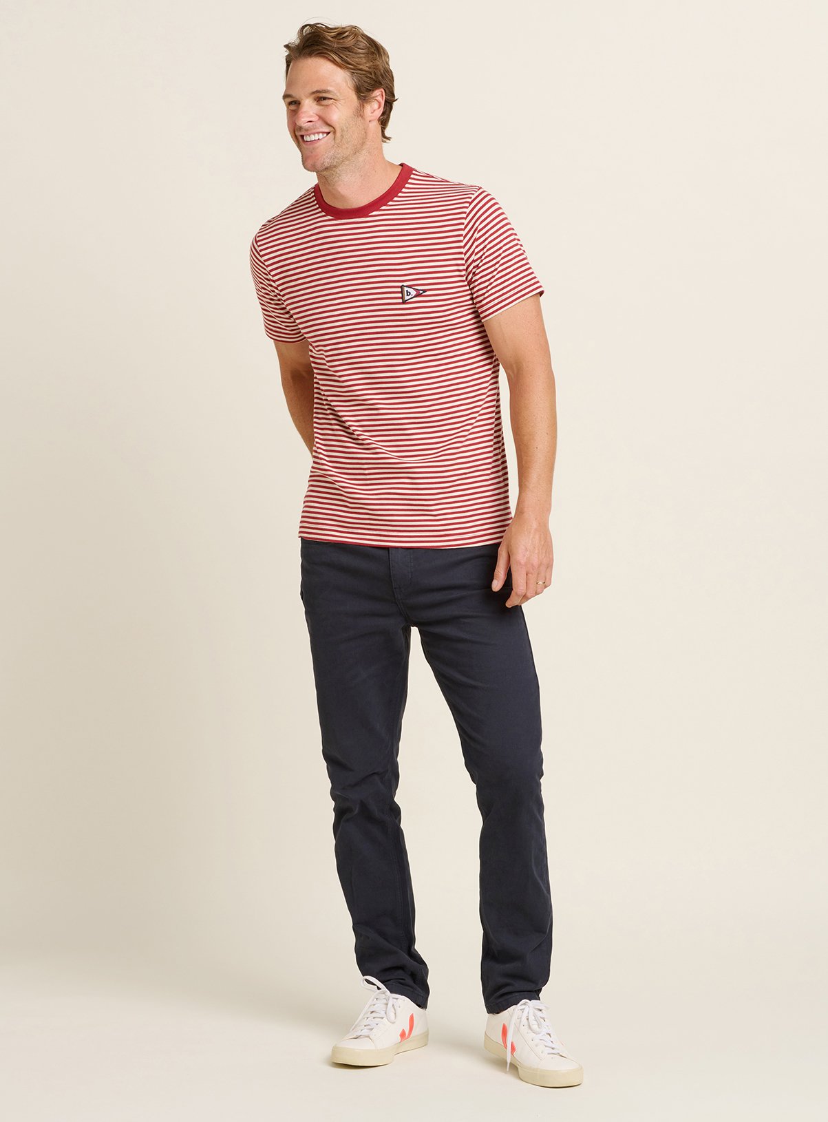 BRAKEBURN Flag Stripe Tee 
