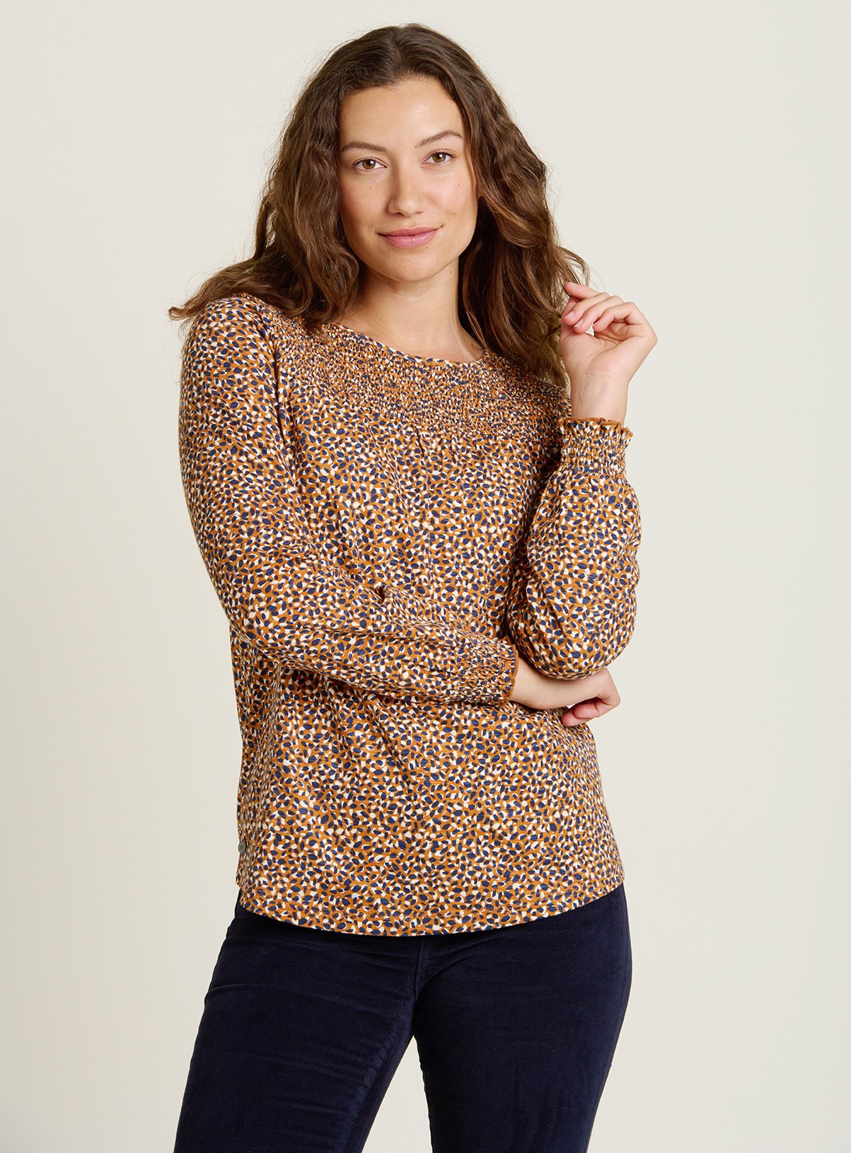 BRAKEBURN Painted Spot Long Sleeve Tee 