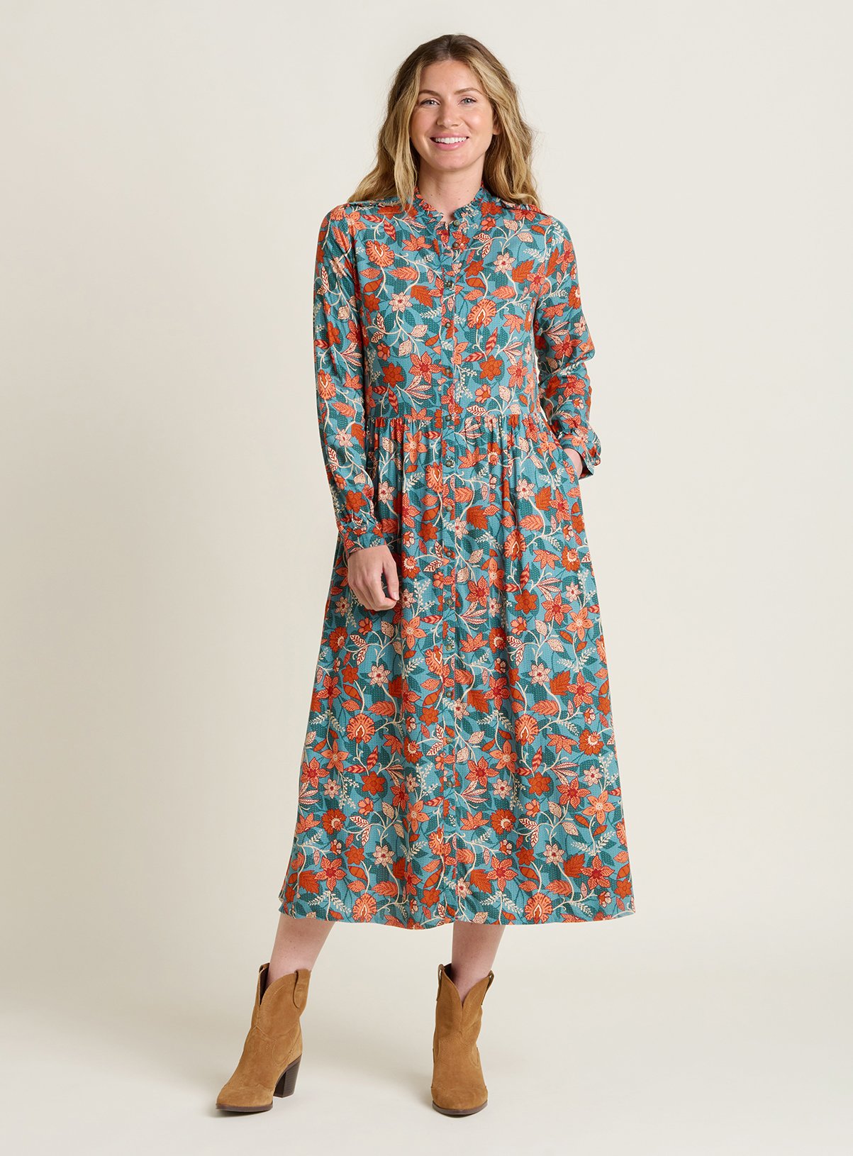 BRAKEBURN Ula Midi Dress 