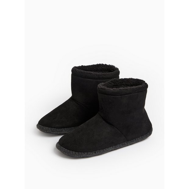 Buy Black Fleece Slipper Boots L null Tu