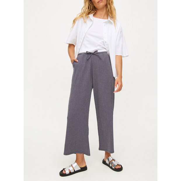 Crinkle cropped trousers store