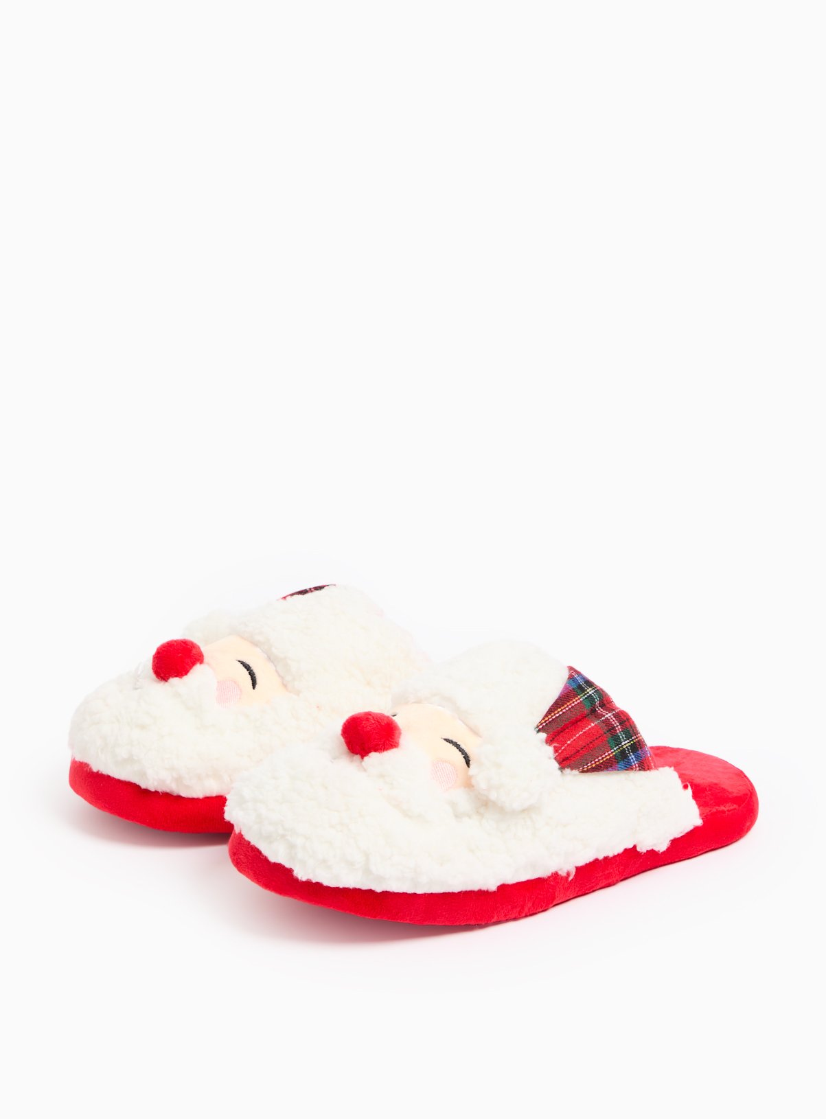 Matching Family Men's Christmas Novelty Santa Claus Slippers 