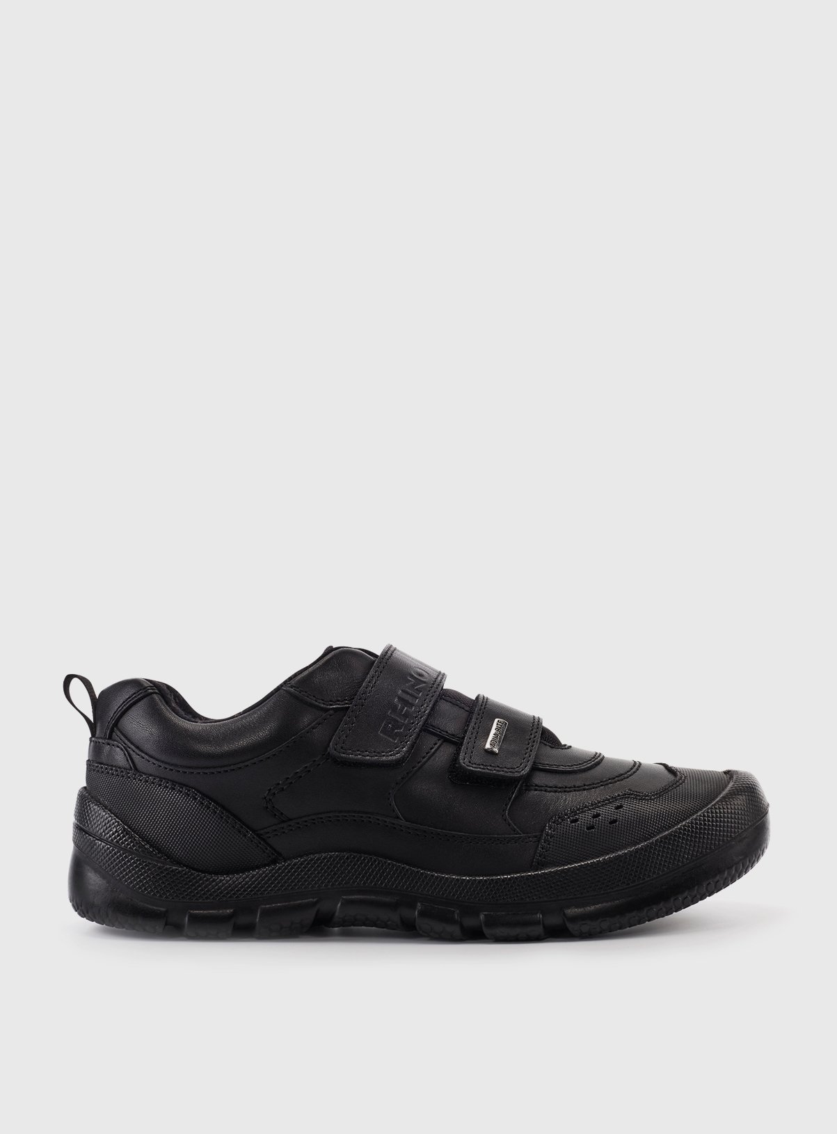 START-RITE Trooper Black Leather Rip Tape School Shoes 