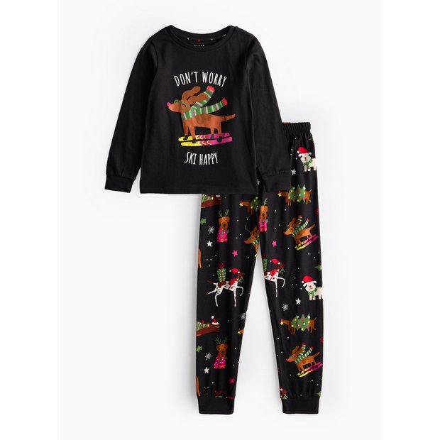 Buy Matching Family Kids Christmas Dog Printed Pyjamas 1 1.5 years Pyjamas Tu