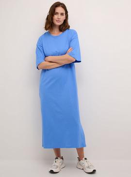 KAFFE Edna Half Sleeve Casual Fit Maxi Dress Blue 