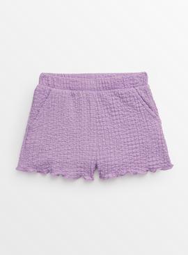Crinkle Textured Shorts  