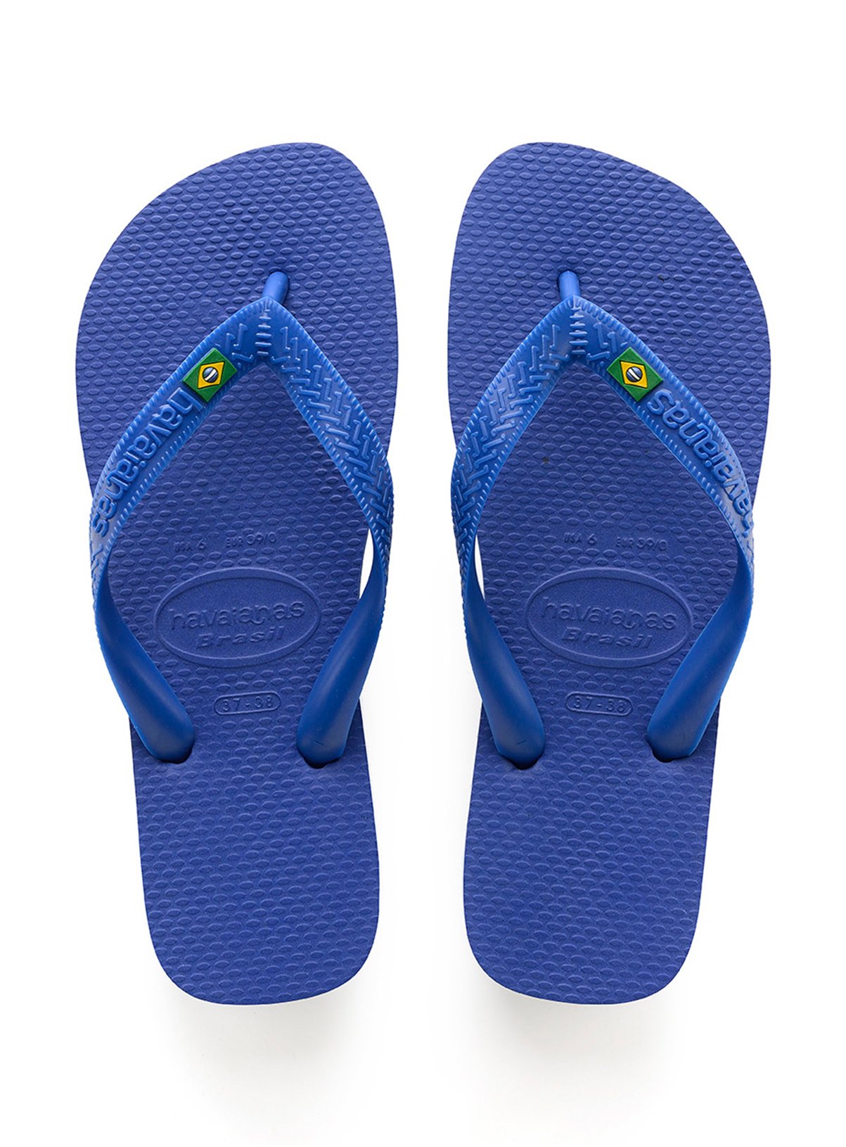  HAVAIANAS Brasil Flip Flops Marine Blue 