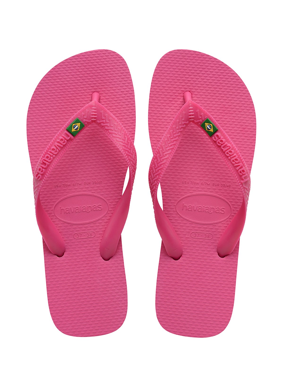  HAVAIANAS Brasil Flip Flops Pink 