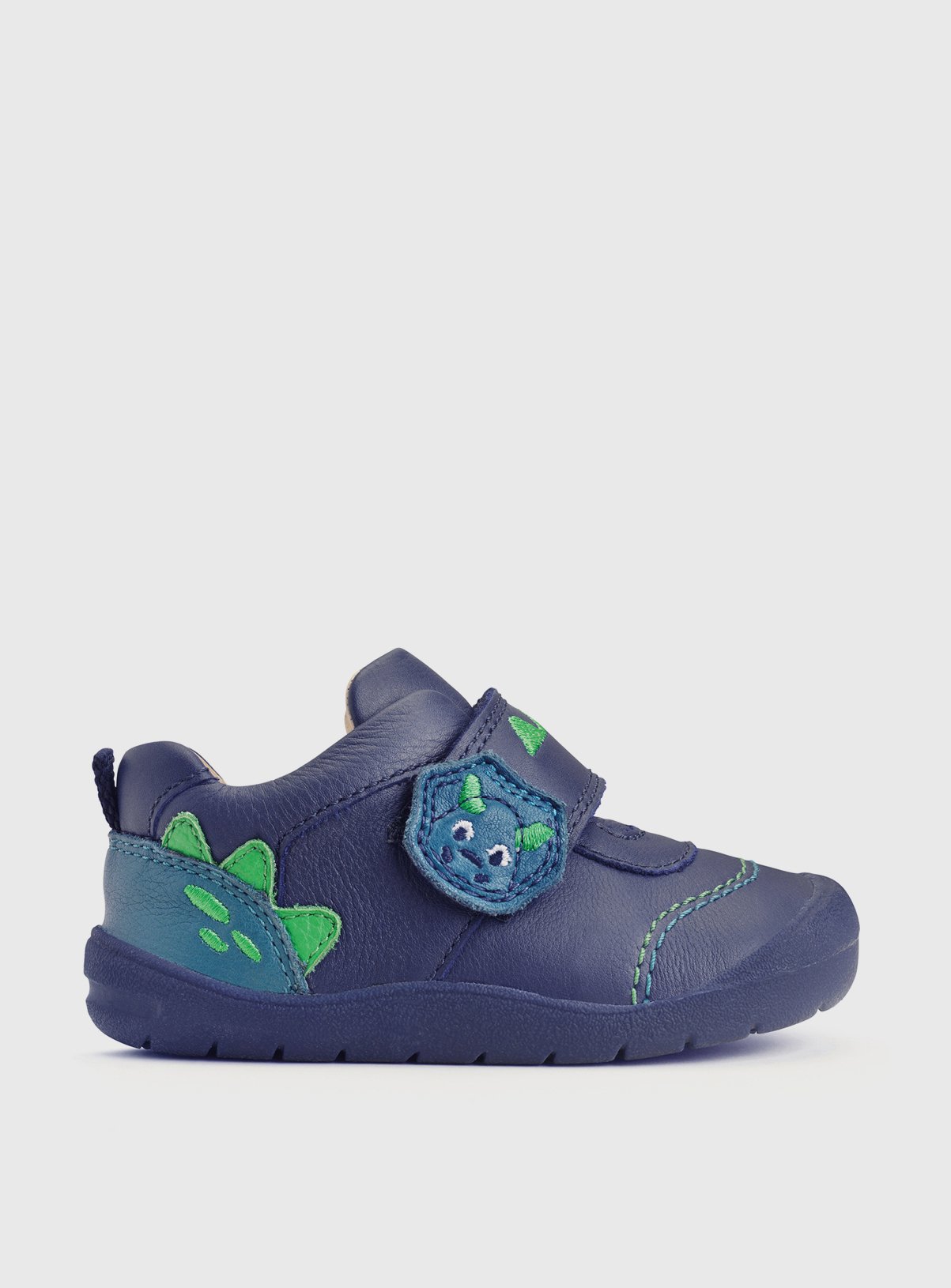 START-RITE Dino Foot Blue Leather First Steps Shoes 