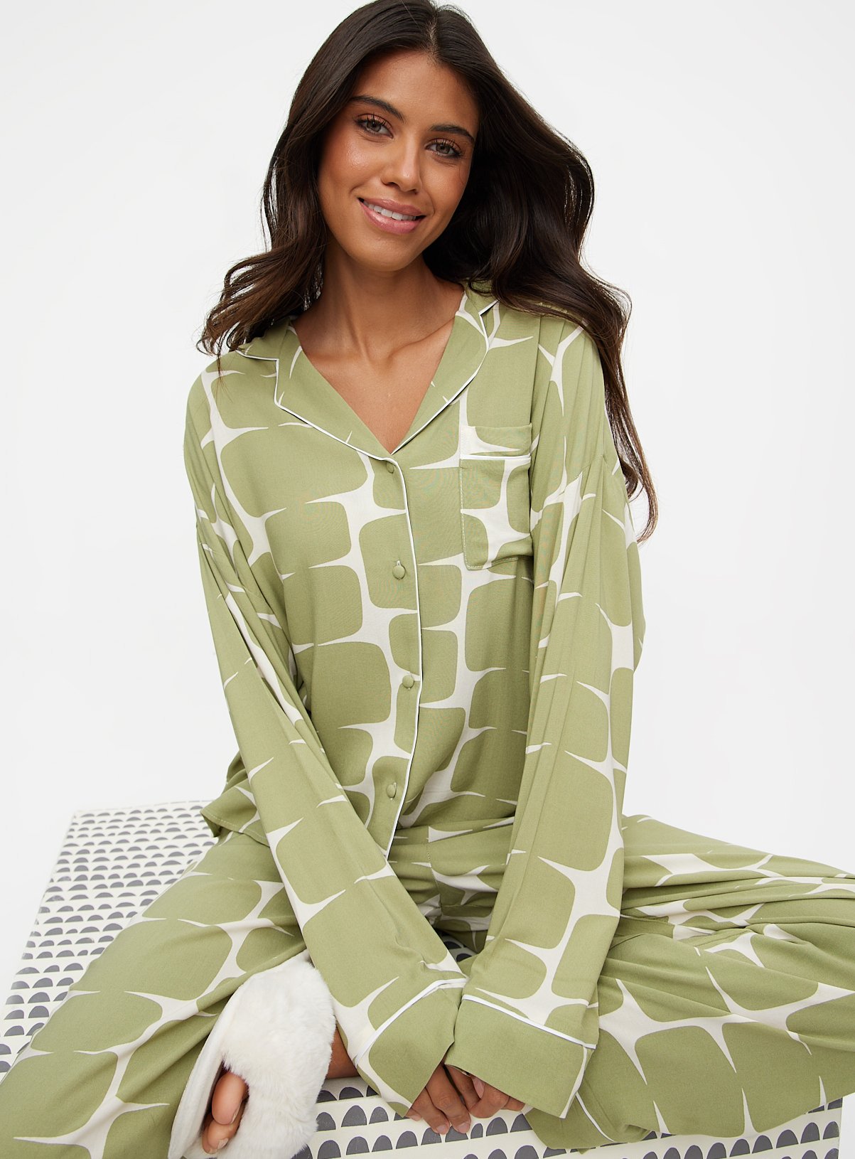 Tu X Scion Lohko Green Traditional Pyjamas 22