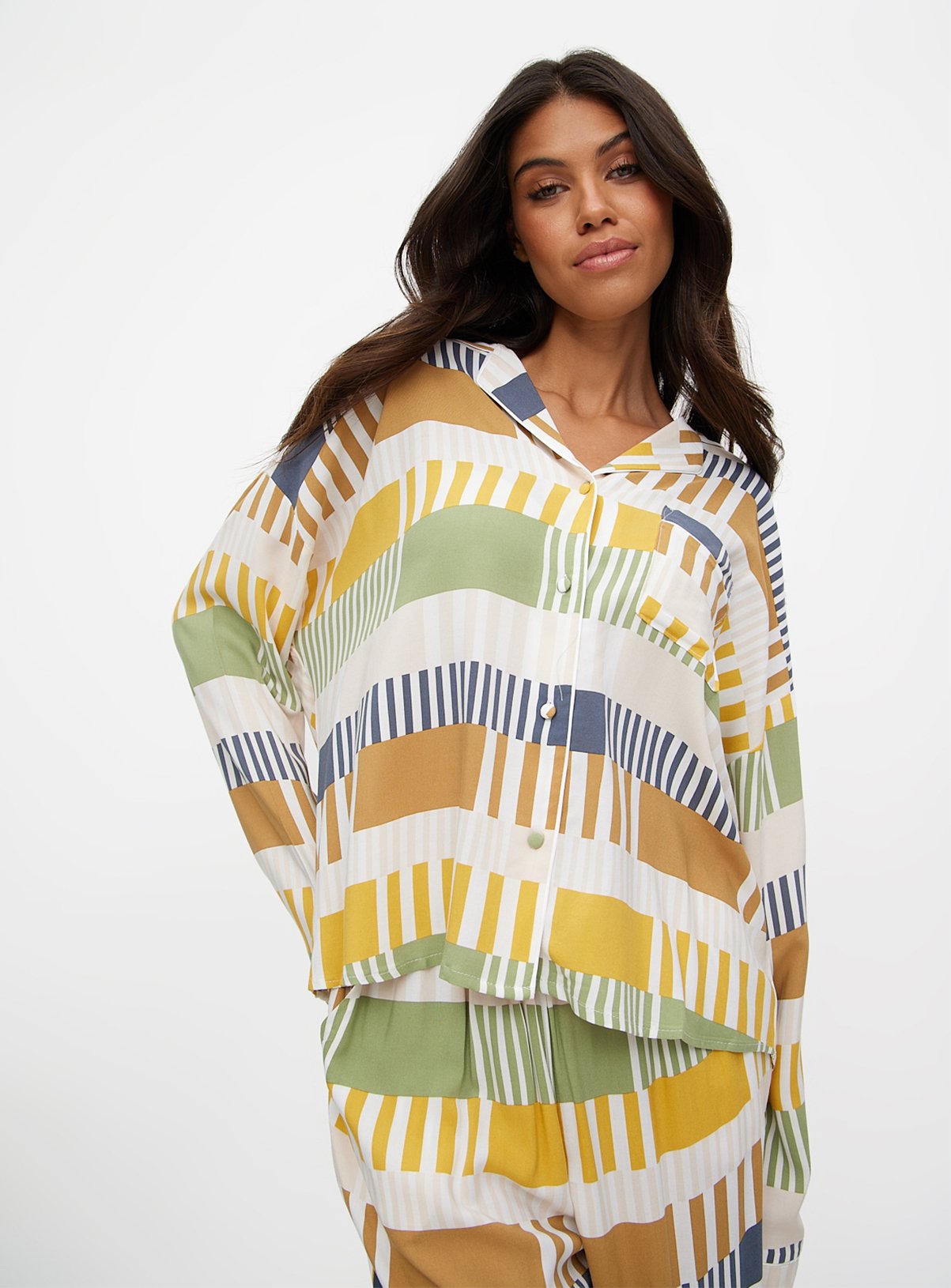 Tu X Scion Cerro Stripe Print Traditional Pyjamas