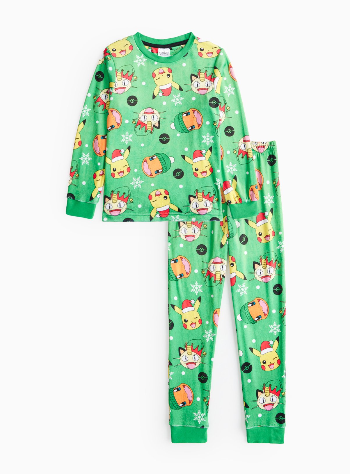 Pokemon Christmas Character Print Slinky Pyjamas 