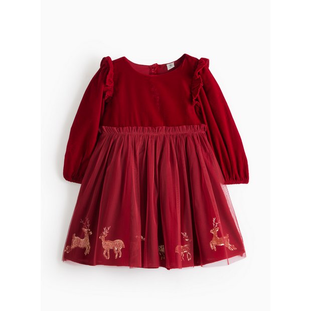 Sainsburys velvet dress top