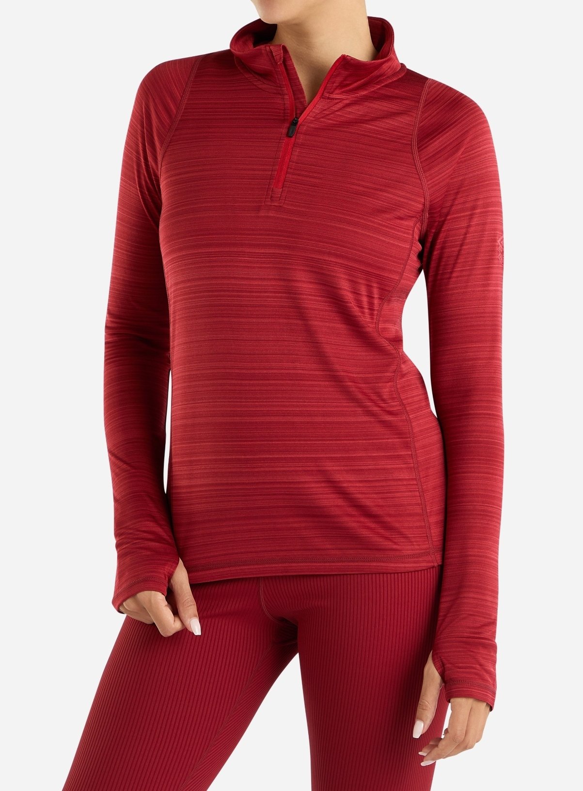 UMBRO Pro Training Half Zip Top Sun Dried Tomato Marl