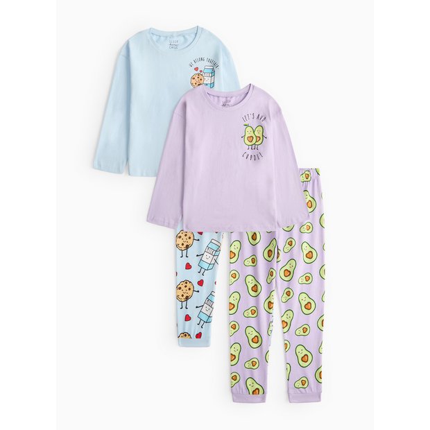 Buy Avocado Cookie Print Pyjama 2 Pack 5 6 years Pyjamas Tu