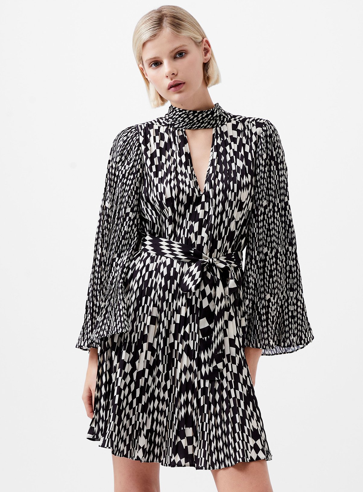 FRENCH CONNECTION Fern Arie Pleated Ella Dress 12