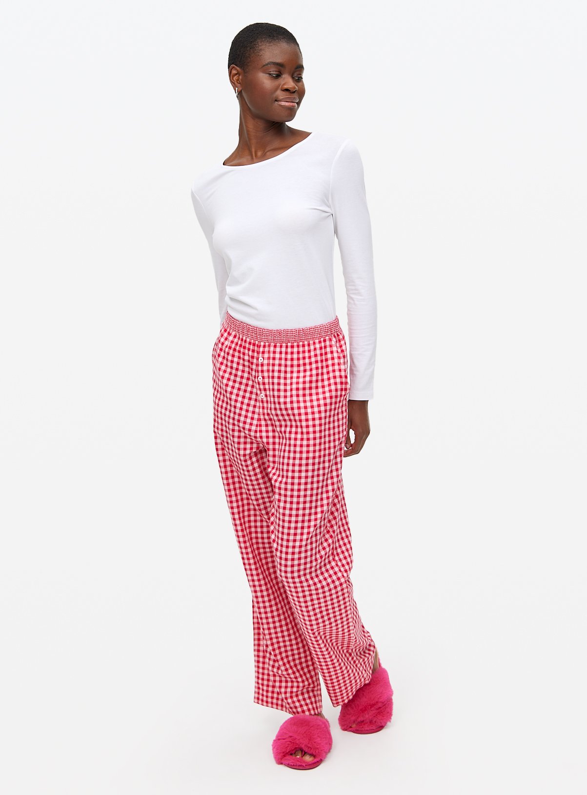 Red Gingham Pyjama Bottoms 