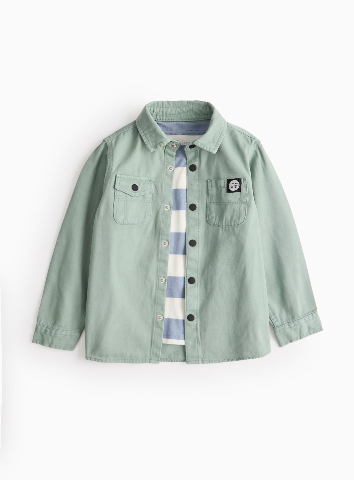 T-Shirt & Woven Shirt Set