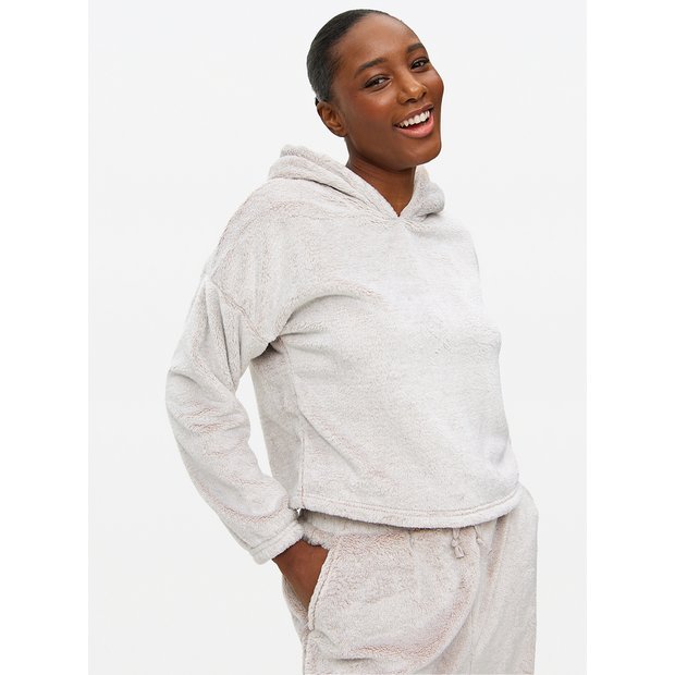 Buy Taupe Fleece Co ord Pyjama Hoodie L Pyjamas Argos