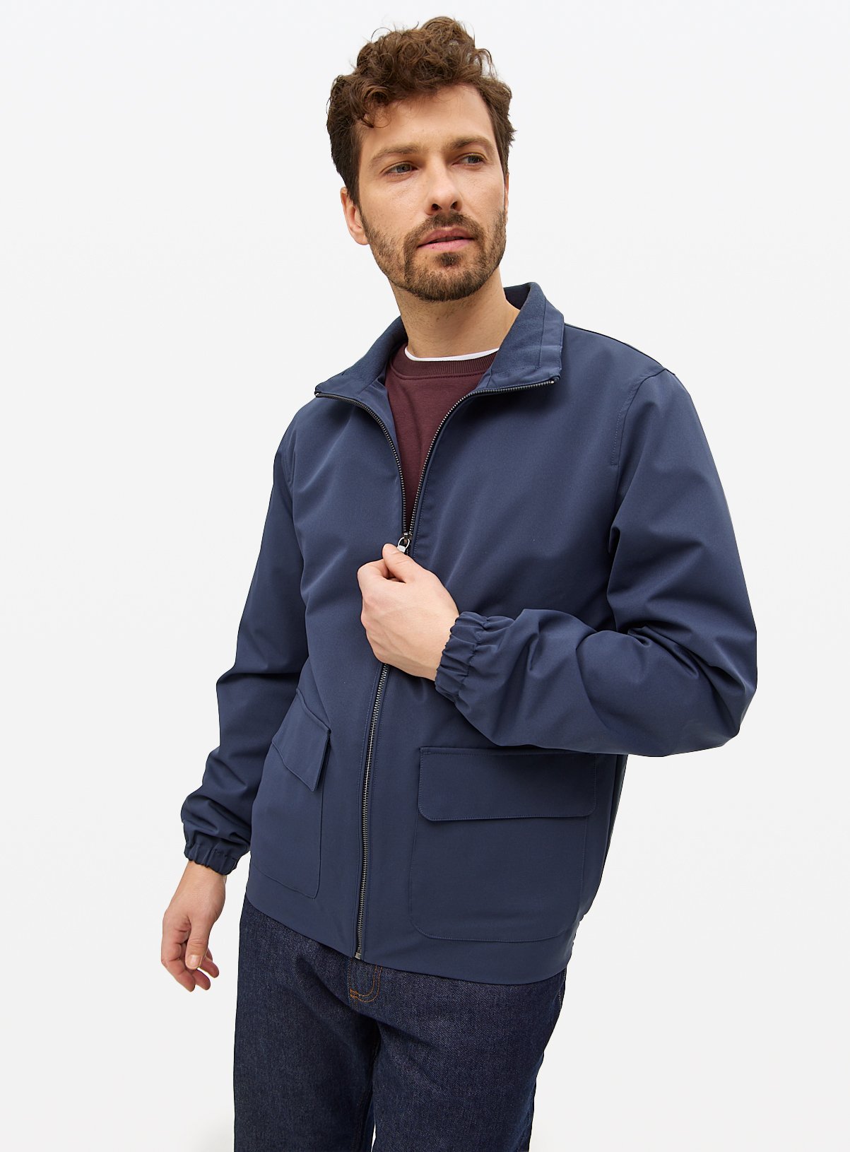 Navy Classic Harrington Jacket