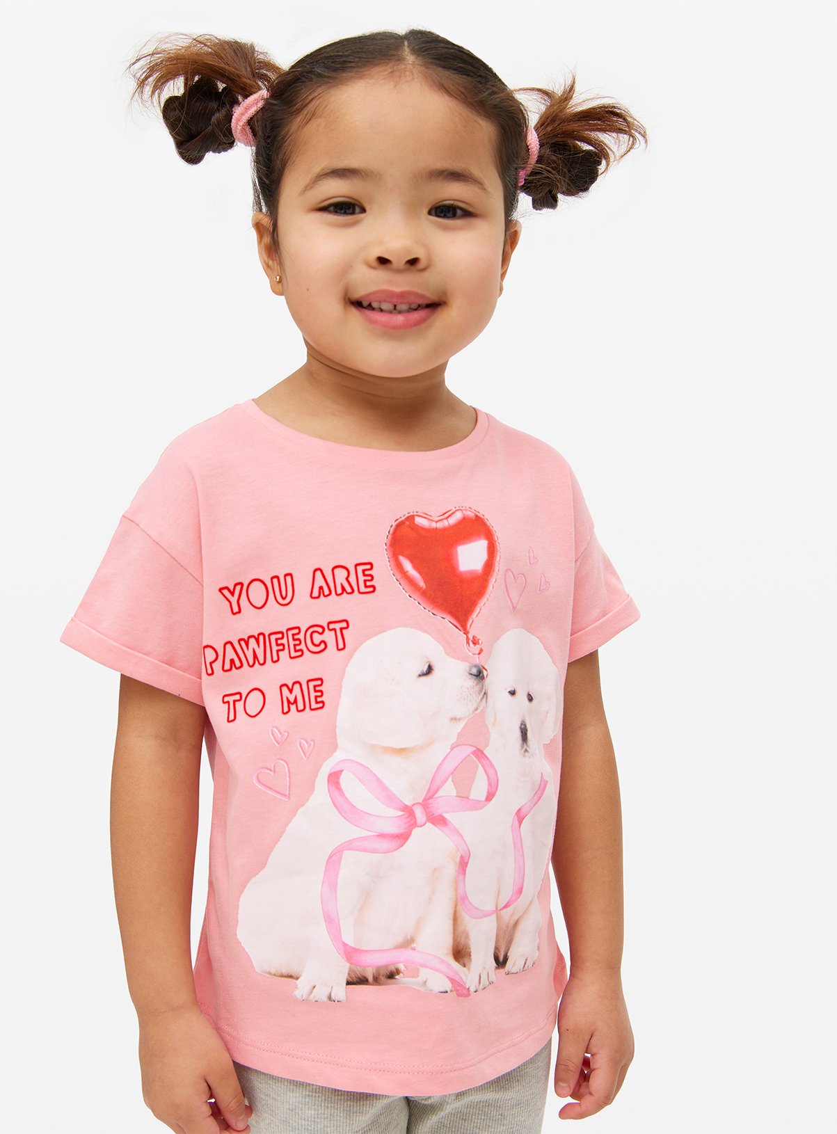 Pink Pawfect Dog Graphic T-Shirt