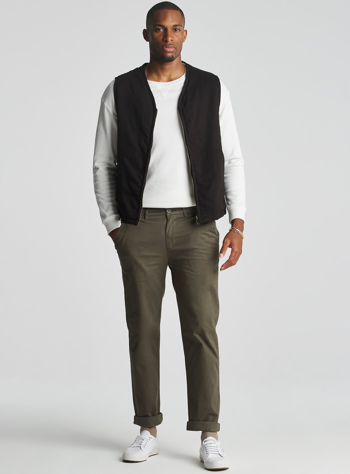 JACAMO Straight Fit Chino Khaki 46R