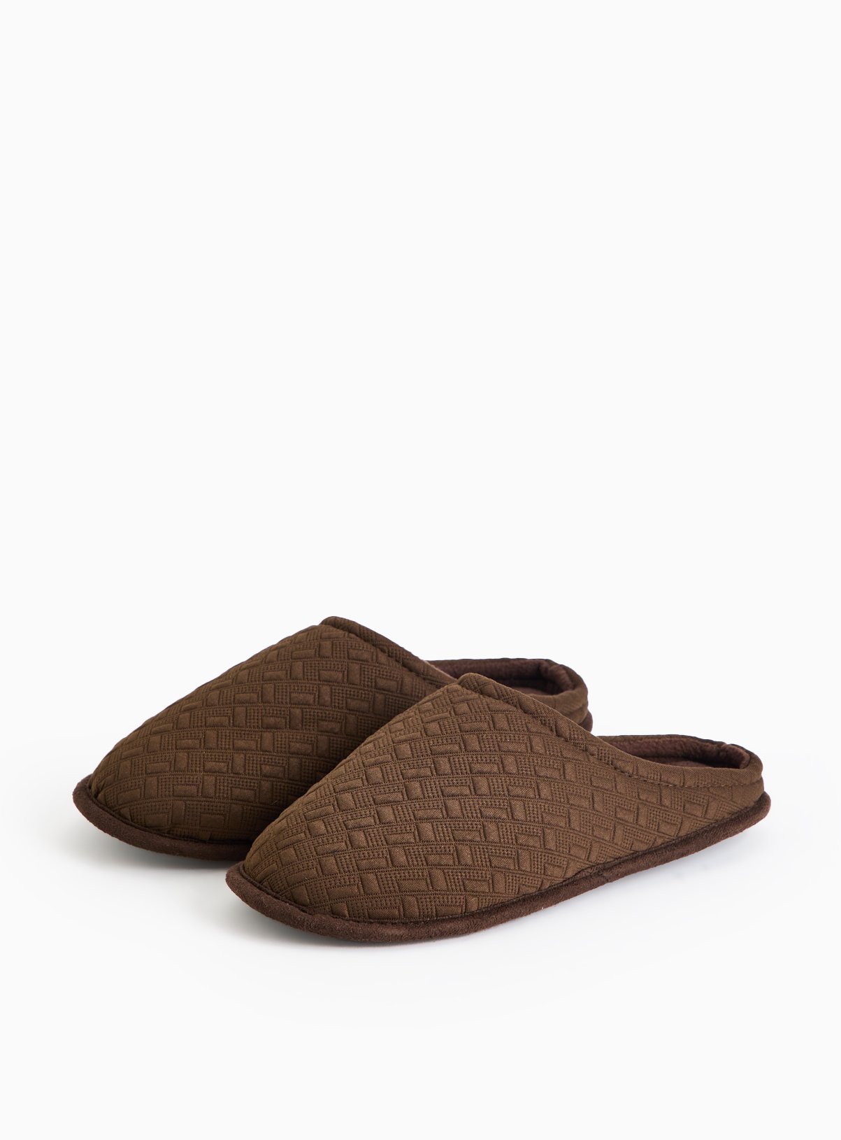 Textured Jersey Mule Slippers 