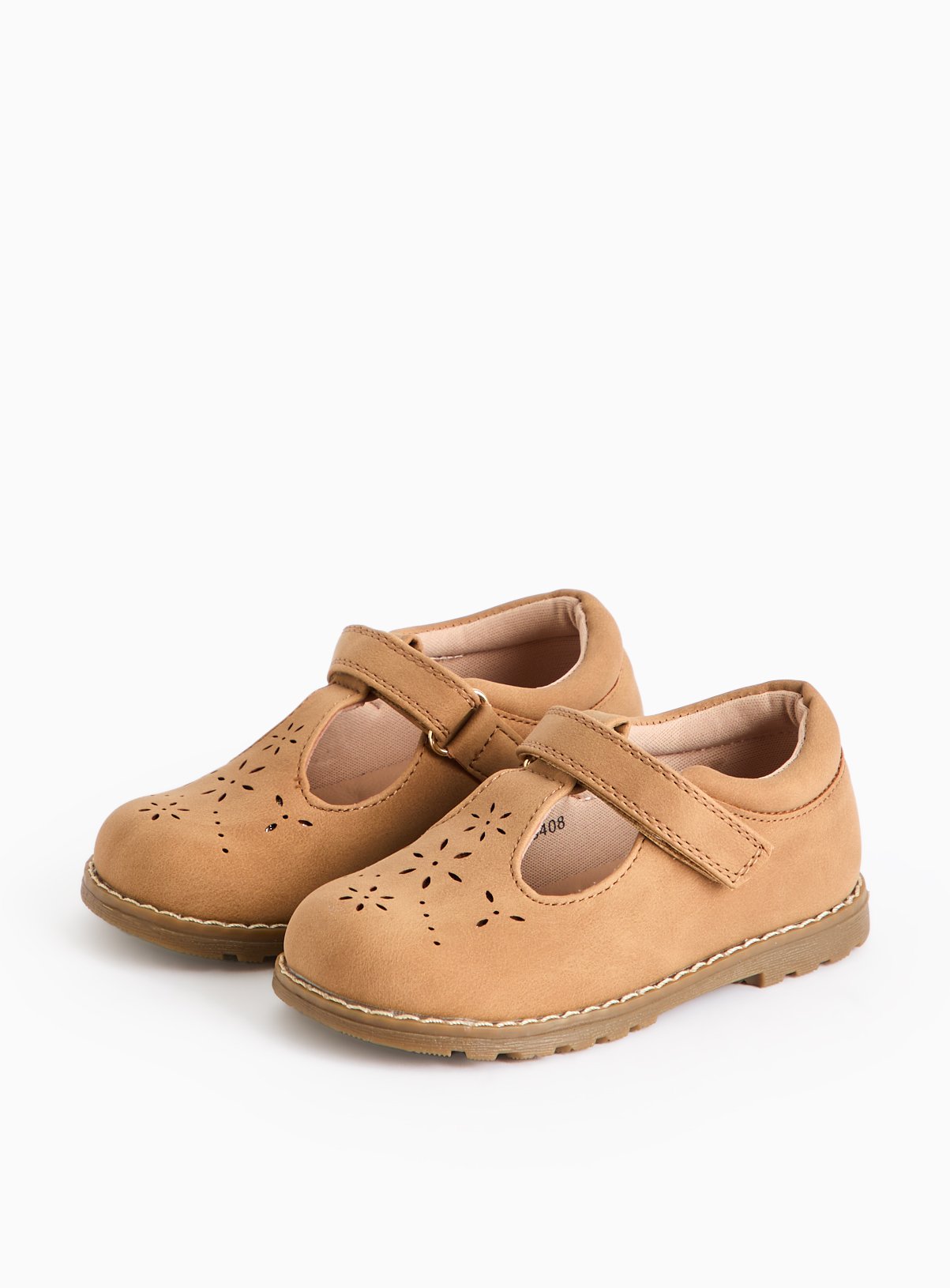 Tan Cut-Out Bumper Shoes  