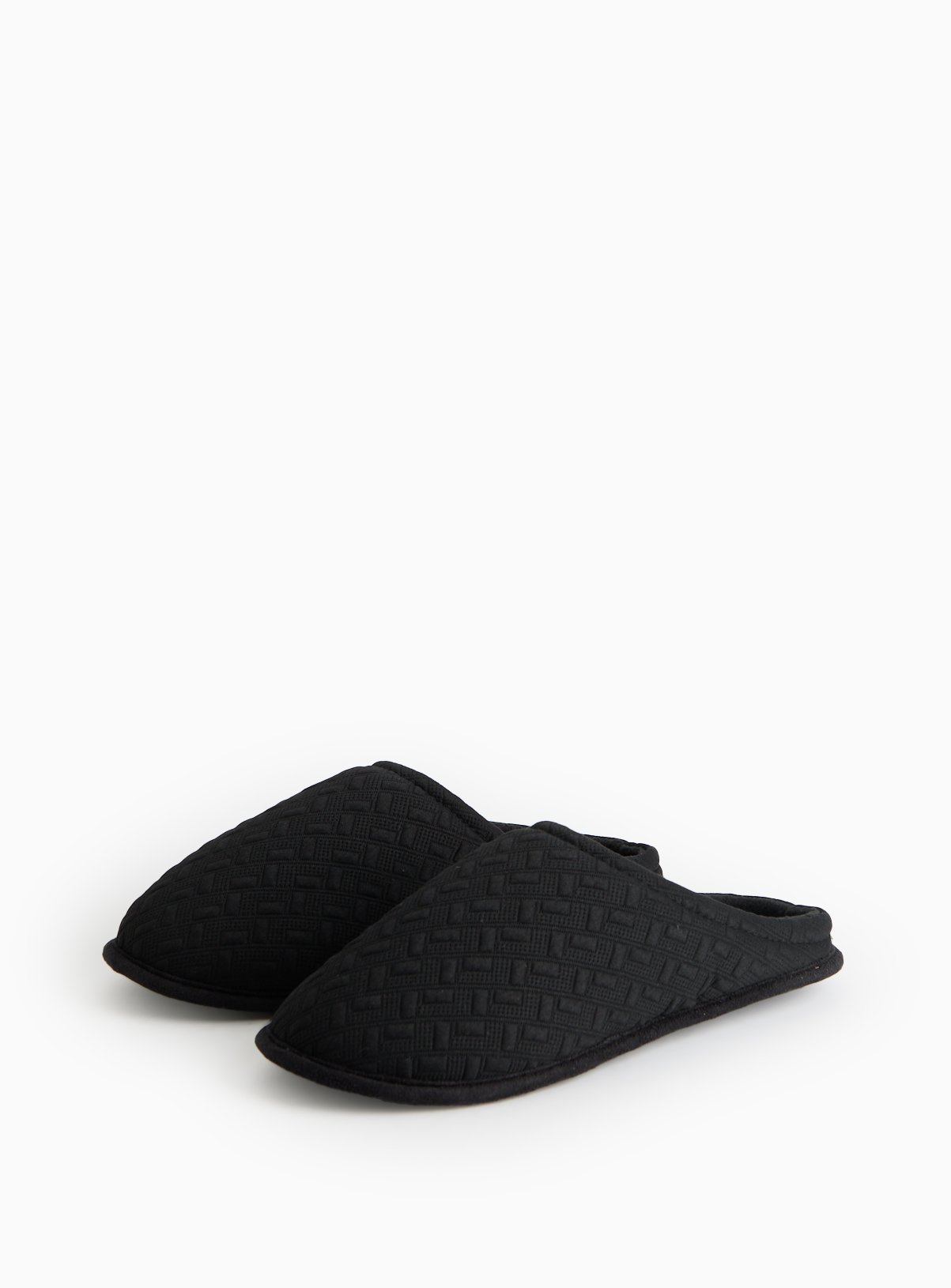 Textured Jersey Mule Slippers 
