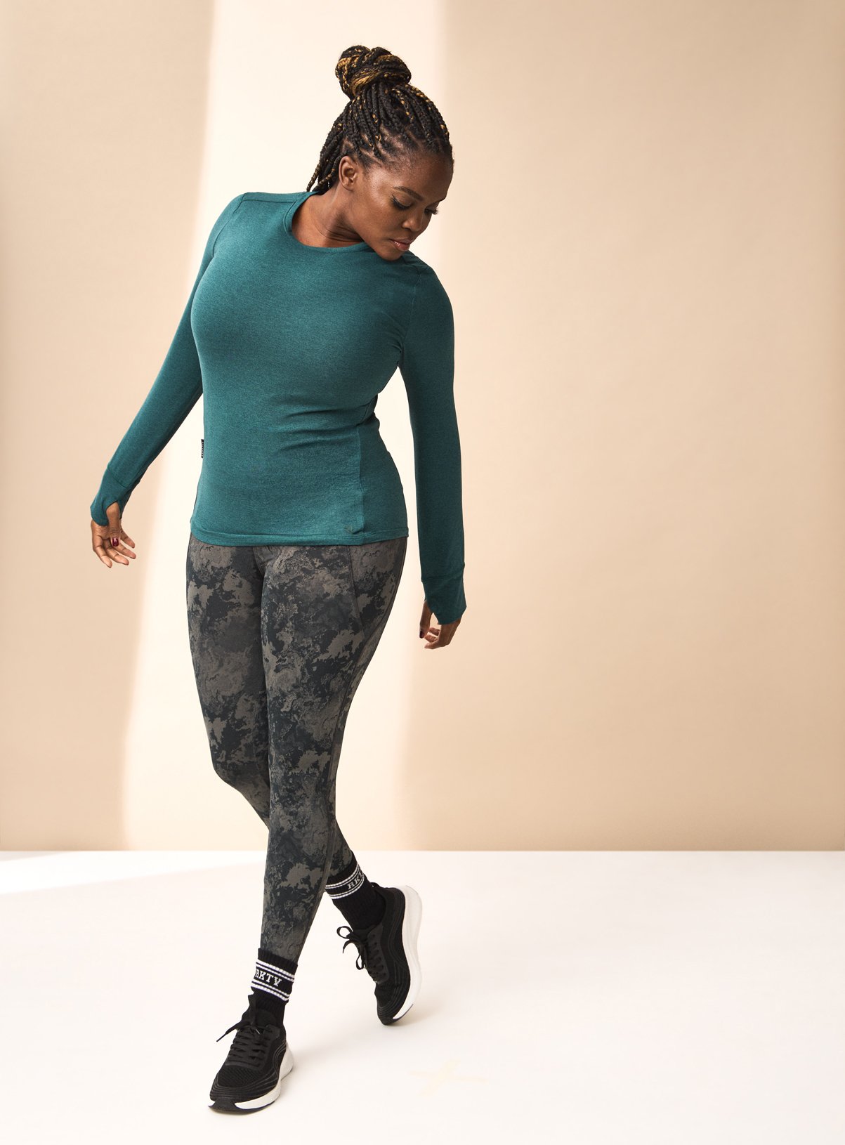 REAKTIV High Waisted Co-ord Everyday Legging Camo Print 