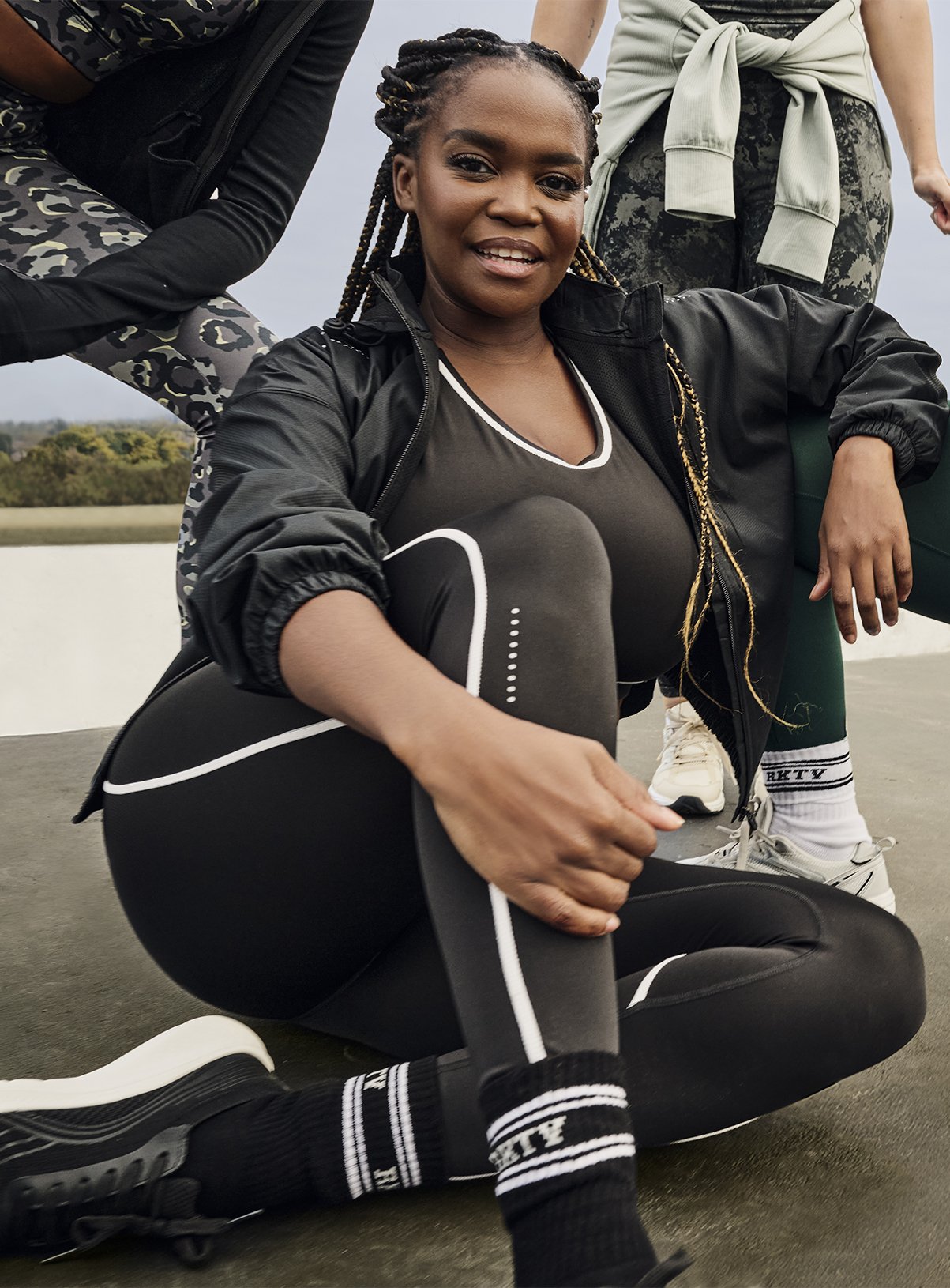 REAKTIV Black Training Co-ord Legging With Reflective & Pocket Detail 