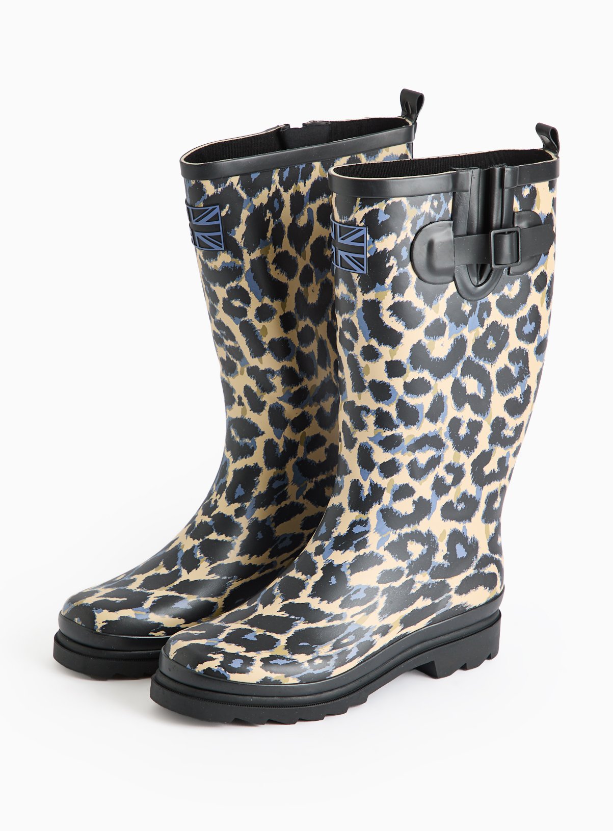 Leopard Print Long Length Wellies 