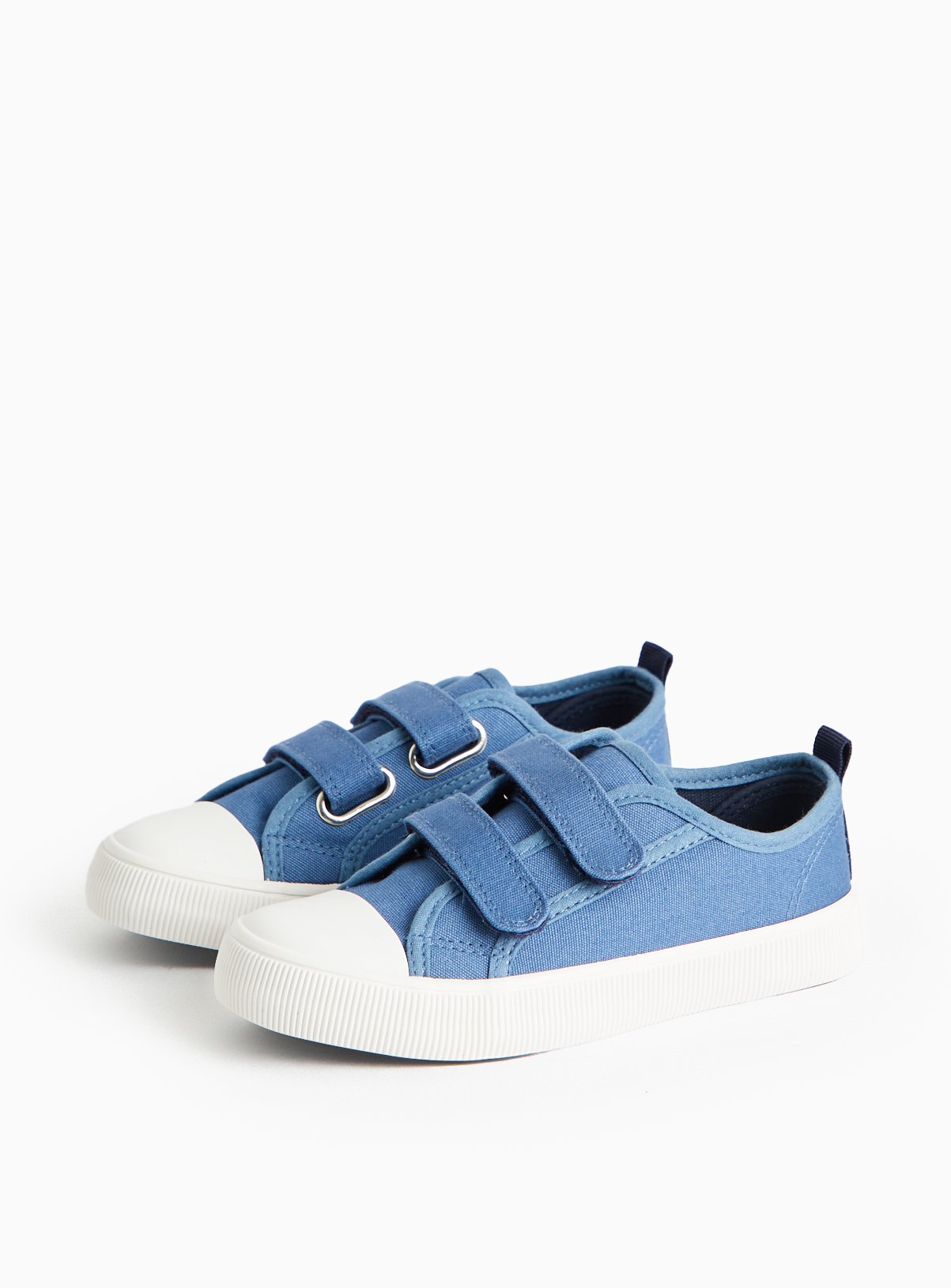 Navy Core Canvas Twin Strap Trainers 