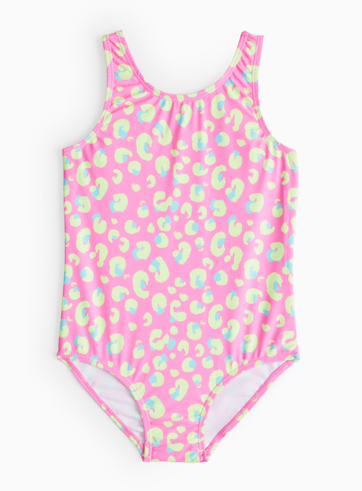 Neon Pink Animal Printed Swimsuit