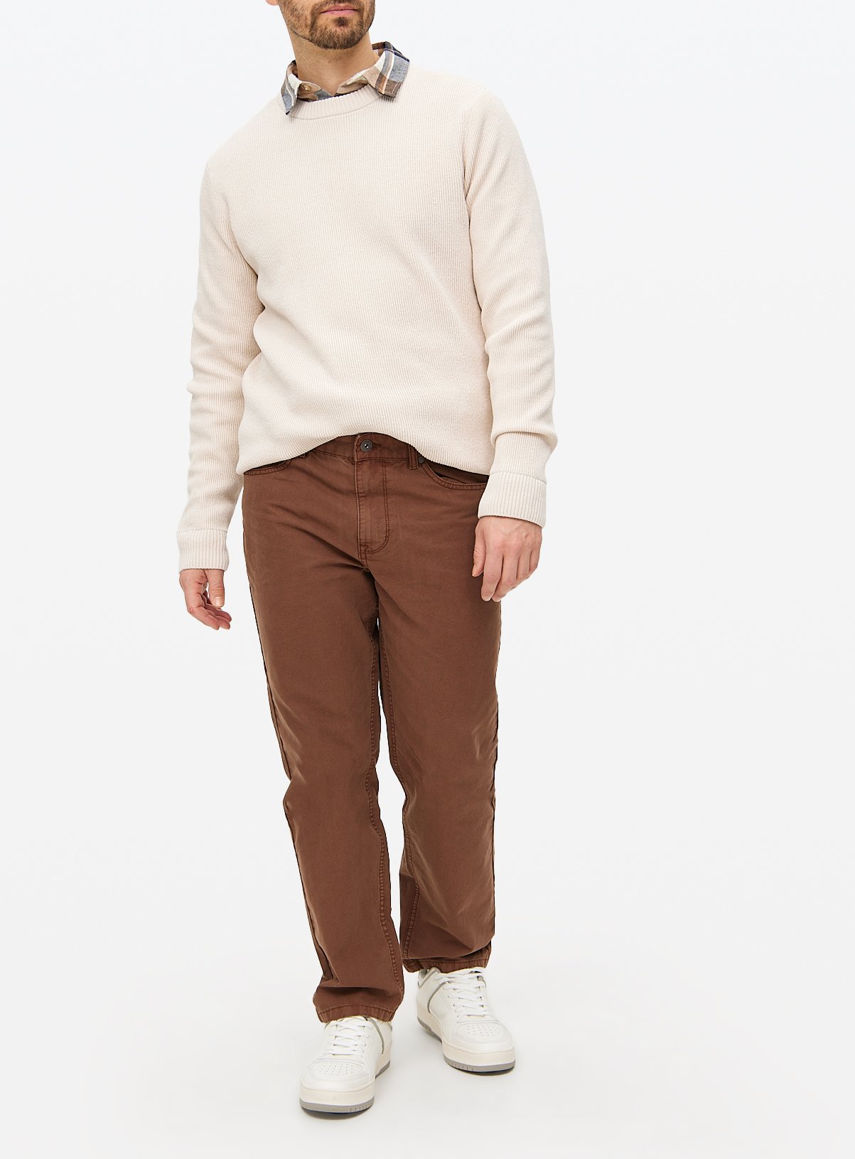 Straight Leg Trousers 