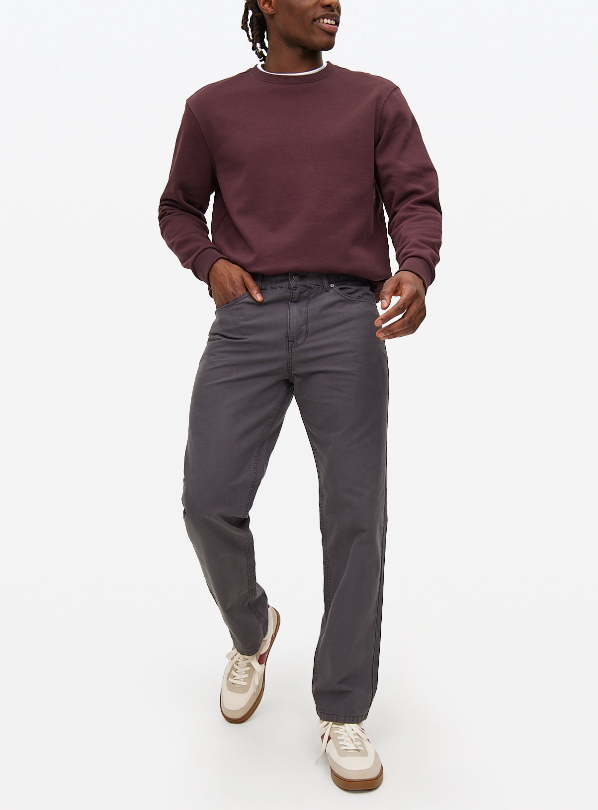 Straight Leg Trousers 